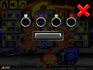 Игра Счастливая Обезьянка 812: Гигантская обезьяна Кайдзю разрушает город! (Monkey GO Happy Stage 812: Giant Monkey Kaijus wreck a city! theme) — играть онлайн бесплатно (изображение №3)