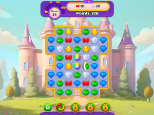 Игра Короли и Королевы: Три в Ряд (Kings and Queens Match) — играть онлайн бесплатно (изображение №2)