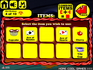 Игра Счастливая Обезьянка 816: Очень Веселый День Рождения Алисы (Monkey GO Happy Stage 816: A Very Merry Un-birthday (Alice in Wonderland) Theme) — играть онлайн бесплатно (изображение №4)