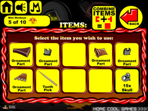 Игра Счастливая Обезьянка 818: Стиль Тима Бертона (Monkey GO Happy Stage 818: Tim Burton Style Theme) — играть онлайн бесплатно (изображение №4)