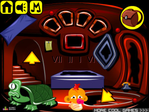 Игра Счастливая Обезьянка 821: Выпустите Седьмого Динозавра — Глава 7 (Monkey GO Happy Stage 821: Release the Seventh Dinosaur — Chapter 7) — играть онлайн бесплатно (изображение №5)