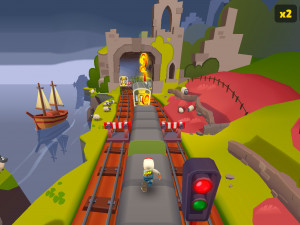 Игра Сабвей Серф: Пасхальная Ирландия (Subway Surfers World Tour: Easter Ireland) — играть онлайн бесплатно (изображение №2)