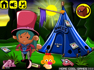 Игра Счастливая Обезьянка 824: Покемон-Волшебник (Monkey GO Happy Stage 824: Pokemon Magician theme) — играть онлайн бесплатно (изображение №2)