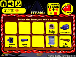 Игра Счастливая Обезьянка 826: Обезьянки Отправляются в Поход  (Monkey GO Happy Stage 826: Monkey GO Camping Theme) — играть онлайн бесплатно (изображение №4)