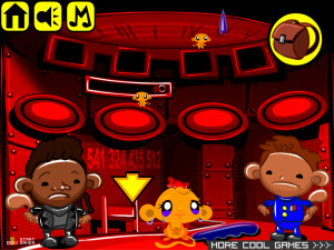 Игра Счастливая Обезьянка 828: Красная Карликовая Обезьяна (Monkey GO Happy Stage 828: Red Monkey Dwarf Theme) — играть онлайн бесплатно (изображение №3)