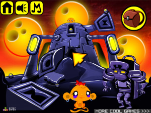 Игра Счастливая Обезьянка 829:Космические Корабли — Глава 1 (Monkey GO Happy Stage 829: Starhips — Chapter 1) — играть онлайн бесплатно (изображение №2)