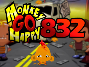 Игра Счастливая Обезьянка 832: Тупой и Еще Тупее (Monkey GO Happy Stage 832: Dumb And Dumber Theme) — играть онлайн бесплатно (изображение №1)