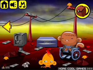 Игра Счастливая Обезьянка 832: Тупой и Еще Тупее (Monkey GO Happy Stage 832: Dumb And Dumber Theme) — играть онлайн бесплатно (изображение №3)