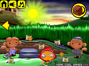 Игра Счастливая Обезьянка 834: Навстречу Весне с Новым Огородом (Monkey GO Happy Stage 834: Monkey springing into Spring with a new garden theme) — играть онлайн бесплатно (изображение №3)