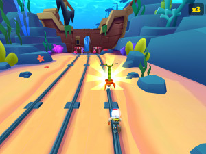 Игра Сабвей Серф: Под Водой (Subway Surfers World Tour: Underwater) — играть онлайн бесплатно (изображение №4)