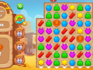 Игра Дикий Запад: Три в Ряд (Wild West Match) — играть онлайн бесплатно (изображение №5)