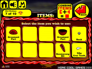 Игра Счастливая Обезьянка 836: Данди Борется с Крокодилом (Monkey GO Happy Stage 836: Monkey Crocodile Dundee Wrestling a Crocodile Theme) — играть онлайн бесплатно (изображение №4)