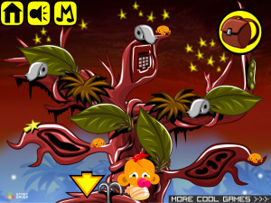 Игра Счастливая Обезьянка 840: Фокусник и Туалетная Бумага  (Monkey GO Happy Stage 840: Monkey Loo Roll Magician Beanstalk Theme) — играть онлайн бесплатно (изображение №4)