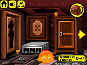 Счастливая Обезьянка 842: Обезьяны Играют в Прятки (Monkey GO Happy Stage 842: Monkeys Play Hide n Seek Theme) — играть онлайн бесплатно (изображение №2)