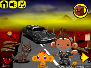 Игра Счастливая Обезьянка 844: Безумная Обезьяна Макс (Monkey GO Happy Stage 844: Mad Monkey Max Theme) — играть онлайн бесплатно (изображение №2)