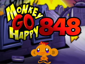 Игра Счастливая Обезьянка 848: Майкл Манки Джексон (Monkey GO Happy Stage 848: Michael Monkey Jackson Thriller Theme) — играть онлайн бесплатно (изображение №1)