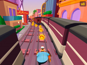 Игра Сабвей Серф: Голливуд (Subway Surfers World Tour: Hollywood) — играть онлайн бесплатно (изображение №2)