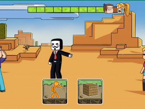 Игра Мой Мультяшный Кубический Мир (Mine Cartoon Cube World) — играть онлайн бесплатно (изображение №4)