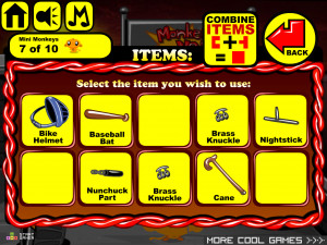 Игра Счастливая Обезьянка 854: Обезьянки Против Взрослых (Monkey GO Happy Stage 854: Monkeys VS Patrons theme) — играть онлайн бесплатно (изображение №4)