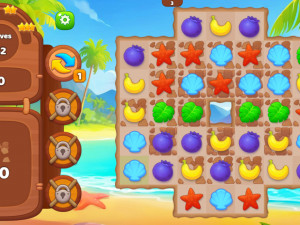 Игра Тропический Три в Ряд (Tropical Match) — играть онлайн бесплатно (изображение №3)