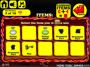 Игра Счастливая Обезьянка 860: Школа Волшебников Мистической Обезьяны (Monkey GO Happy Stage 860: Mystical Monkey's Wizard School: spells and enchanted THEME) — играть онлайн бесплатно (изображение №4)