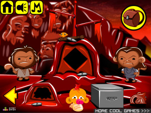 Игра Счастливая Обезьянка 862: Возвращение на Планету Обезьян (Monkey GO Happy Stage 862: Return to the Planet of the Apes) — играть онлайн бесплатно (изображение №3)