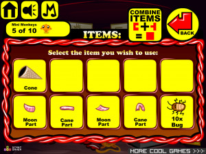 Игра Счастливая Обезьянка 872: Жуткие Карнавальные Клоуны (Monkey GO Happy Stage 872: Creepy Carnival Clowns Theme) — играть онлайн бесплатно (изображение №4)