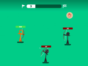 Игра Лучники-Стикмены: Волны (Stickman Archers: Waves) — играть онлайн бесплатно (изображение №2)