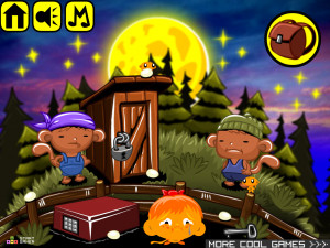 Игра Счастливая Обезьянка 888: Маленький Ягненок (Monkey GO Happy Stage 888: Monkey had a little lamb Full Monkey Moon Theme) — играть онлайн бесплатно (изображение №2)