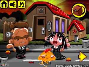 Игра Счастливая Обезьянка 890 (Monkey GO Happy Stage 890: Monkeys go trick or treating theme) — играть онлайн бесплатно (изображение №2)