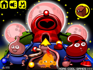 Игра Счастливая Обезьянка 892: Вселенная Жевательной Резинки (Monkey GO Happy Stage 892: Bubblegum Universe theme) — играть онлайн бесплатно (изображение №2)