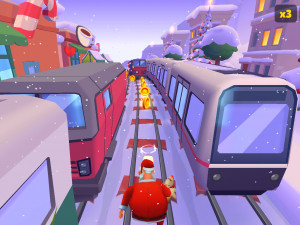 Игра Сабвей Серф: Зимняя Страна Чудес (Subway Surfers World Tour: Winter Wonderland) — играть онлайн бесплатно (изображение №2)