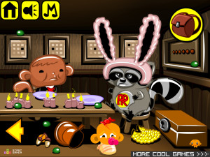 Игра Счастливая Обезьянка 896: День Благодарения с Надоедливым 