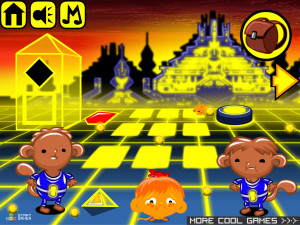 Игра Счастливая Обезьянка 902: Высокотехнологичный Мир Голограмм (Monkey GO Happy Stage 902: Hologram Headquarters Navigate a high-tech world of holograms theme) — играть онлайн бесплатно (изображение №2)
