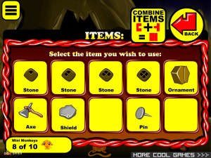 Игра Счастливая Обезьянка 914: Пещерный Человек (Monkey GO Happy Stage 914: Monkey Caveman boss theme) — играть онлайн бесплатно (изображение №4)