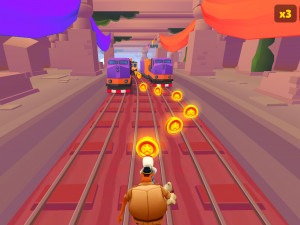 Игра Сабвей Серф: Мумбаи Холи (Subway Surfers World Tour: Mumbai Holi 2025) — играть онлайн бесплатно (изображение №2)