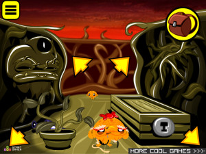 Игра Счастливая Обезьянка 924: Заколдованный Лабиринт (Monkey GO Happy Stage 924: The Enchanted Monkey Vine Maze theme) — играть онлайн бесплатно (изображение №2)