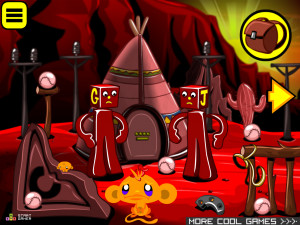 Игра Счастливая Обезьянка 926: Поки и Гамби (Monkey GO Happy Stage 926: Pokey and Gumby with G&J Blockheads Theme) — играть онлайн бесплатно (изображение №2)