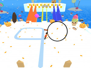 Игра Спринт со Сладким Мячом (Sweet Ball Sprint) — играть онлайн бесплатно (изображение №2)