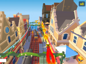 Игра Сабвей Серф: Пасха Эдинбург (Subway Surfers: Easter Edinburgh) — играть онлайн бесплатно (изображение №2)