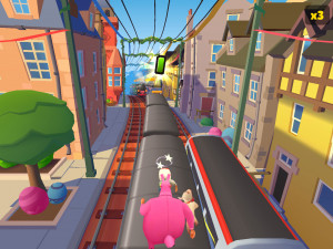 Игра Сабвей Серф: Пасха Эдинбург (Subway Surfers: Easter Edinburgh) — играть онлайн бесплатно (изображение №3)
