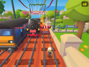 Игра Сабвей Серф: Пасха Эдинбург (Subway Surfers: Easter Edinburgh) — играть онлайн бесплатно (изображение №4)