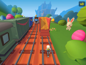 Игра Сабвей Серф: Пасха Эдинбург (Subway Surfers: Easter Edinburgh) — играть онлайн бесплатно (изображение №5)