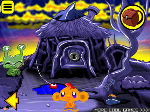 Игра Счастливая Обезьянка 933: Маленький Дьявол (Monkey GO Happy Stage 933: Lil Devil) — играть онлайн бесплатно (изображение №2)