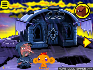 Игра Счастливая Обезьянка 933: Маленький Дьявол (Monkey GO Happy Stage 933: Lil Devil) — играть онлайн бесплатно (изображение №3)