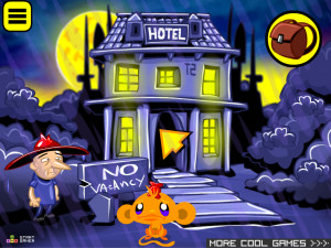 Игра Счастливая Обезьянка 937: Вакансия в Отеле (Monkey GO Happy Stage 937: Hotel Vacancy) — играть онлайн бесплатно (изображение №2)
