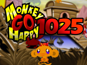 Игра Счастливая Обезьянка 1025: Гатор Град (Monkey GO Happy Stage 1025: Gator Grat) — играть онлайн бесплатно (изображение №1)