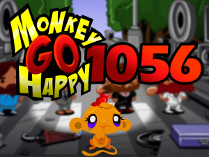 Игра Счастливая Обезьянка 1056: Обезьянки Тусуются на Эбби-роуд (Monkey GO Happy Stage 1056: Monkeys Hang Out on Abbey Road) — играть онлайн бесплатно (изображение №1)