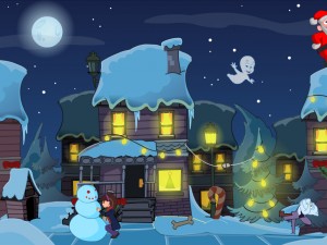 Игра Каспер Рождество с Привидениями (Caspers Haunted Christmas) — играть онлайн бесплатно (изображение №3)
