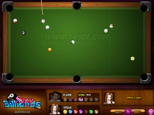 Игра Сексуальный Бильярд (Sexy Billiards) — играть онлайн бесплатно (изображение №2)
